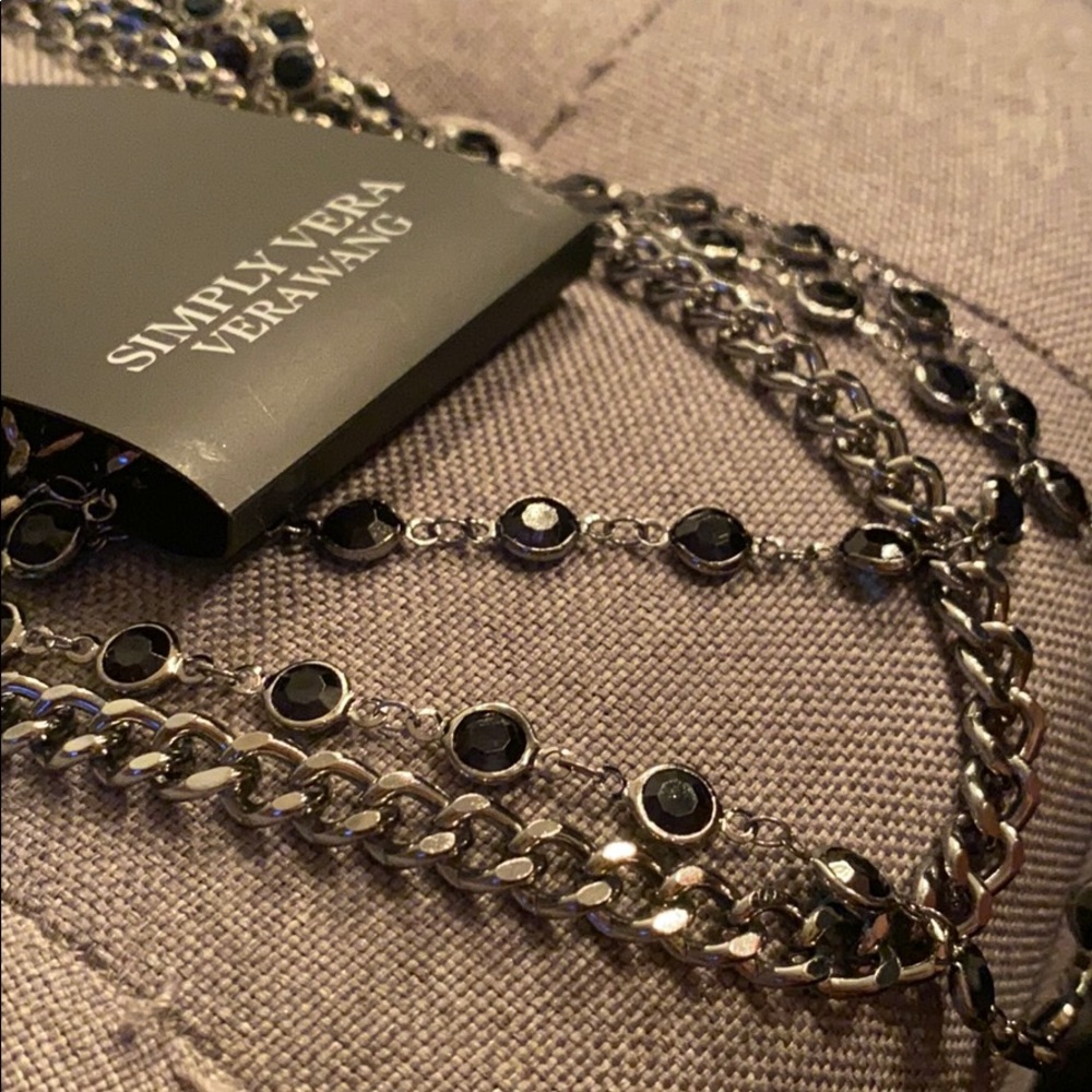 Esmerald Simply Vera Wang triple necklace